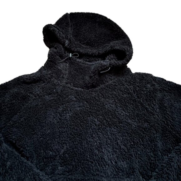 PINK Victoria's Secret Teddy Bear Sherpa Hoodie/Sweatshirt-Black-M-GUC - Picture 2 of 5